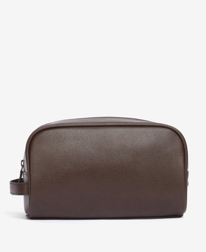 BARBOUR - Leather Washbag