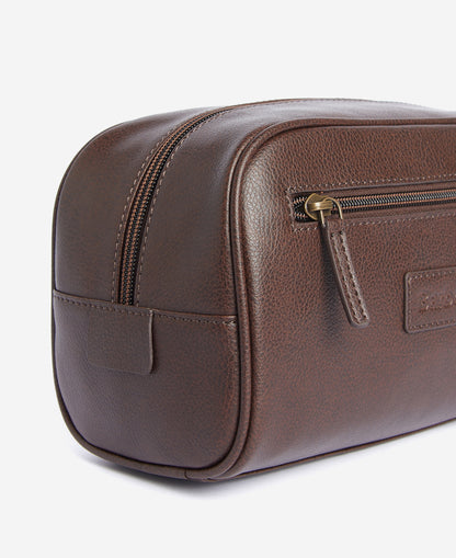 BARBOUR - Leather Washbag