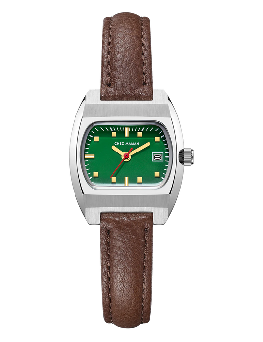 Montre Mini Magnum basil green brown