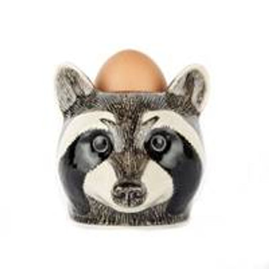 Coquetier tête de raton laveur