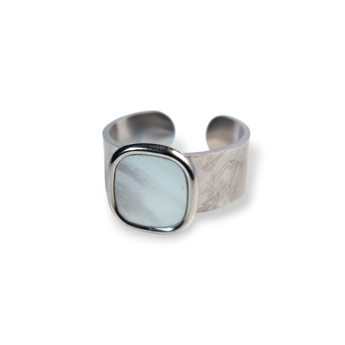 Bague carré blanc
