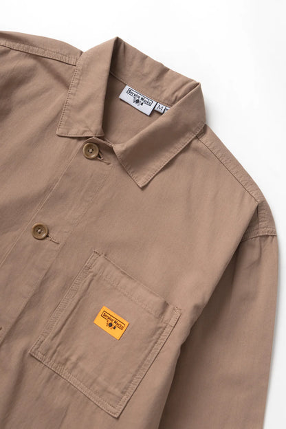 TWILL CHORE SHIRT - Mushroom