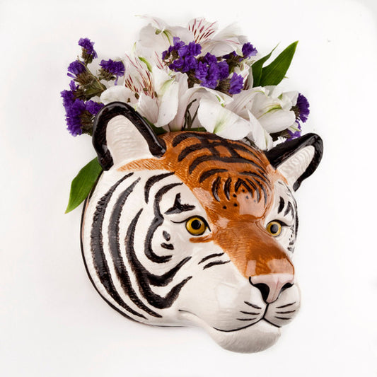 Vase mural tête de tigre