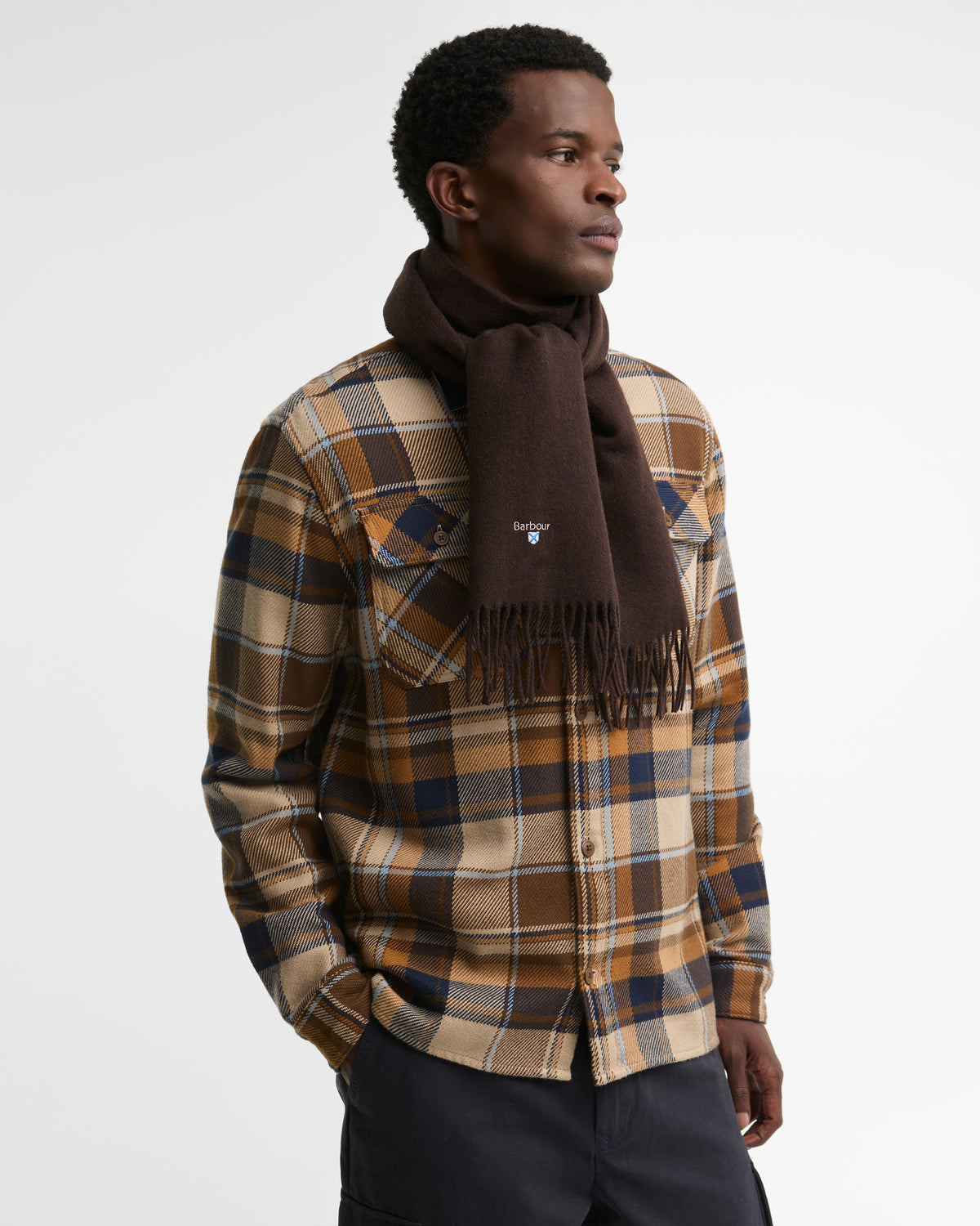 BARBOUR - Plain Lambswool Scarf
