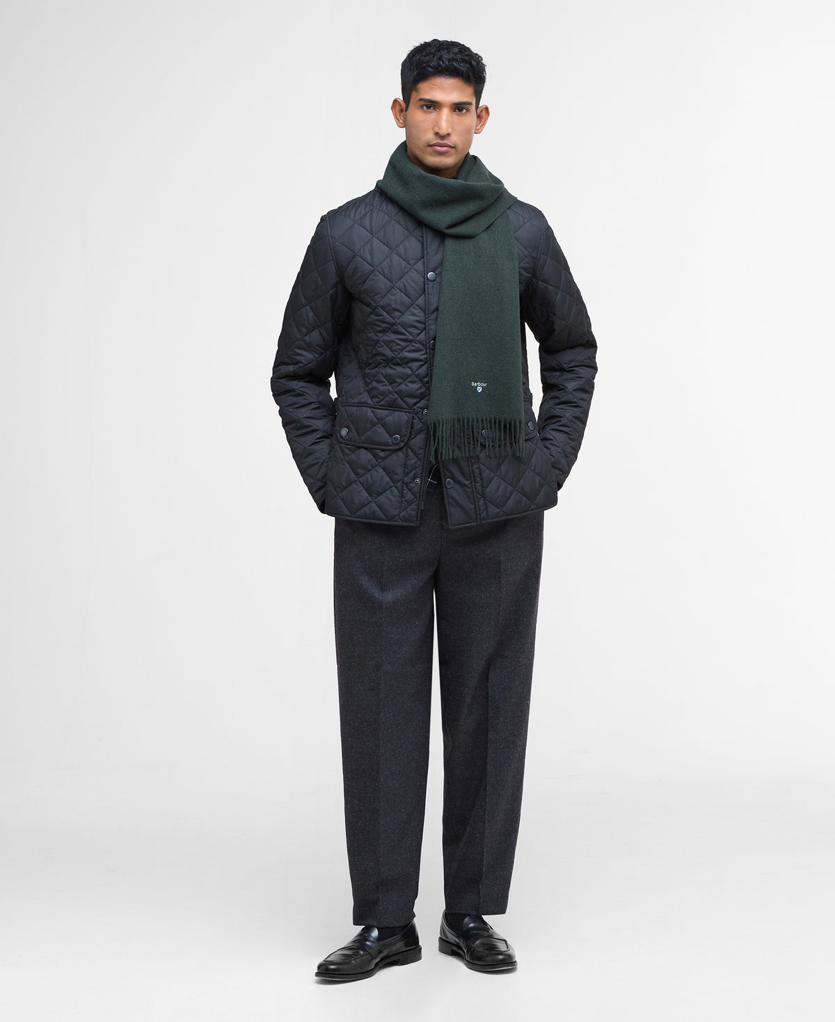 BARBOUR - Plain Lambswool Scarf