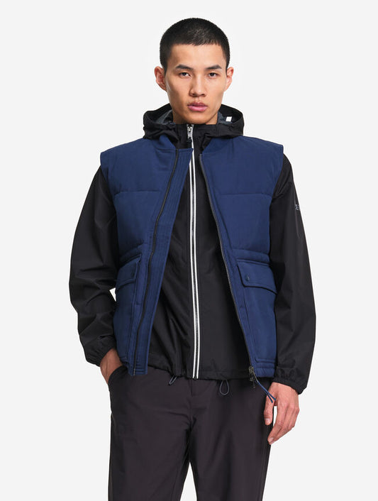 AIGLE - Blouson REPREVE® sans manche déperlant matelassé - Bleu