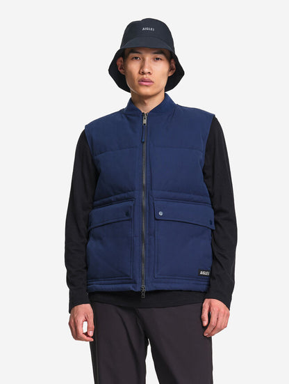 AIGLE - Blouson REPREVE® sans manche déperlant matelassé - Bleu
