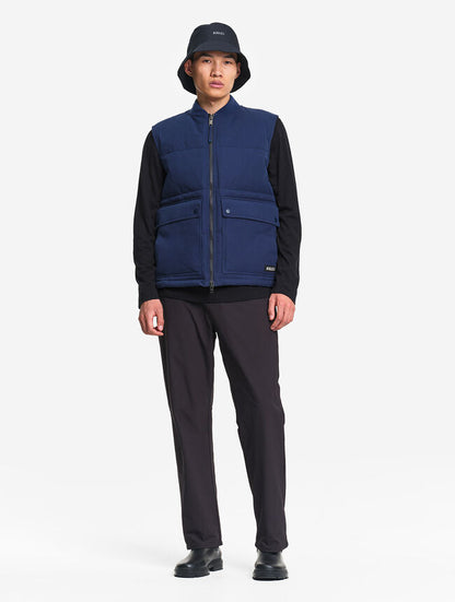 AIGLE - Blouson REPREVE® sans manche déperlant matelassé - Bleu