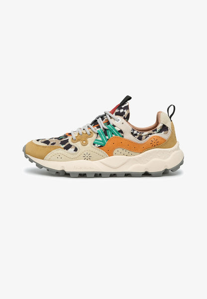 YAMANO 3 UNI SUEDE/NYLON CAMO ZUCCA - YELLOW - ORANGE