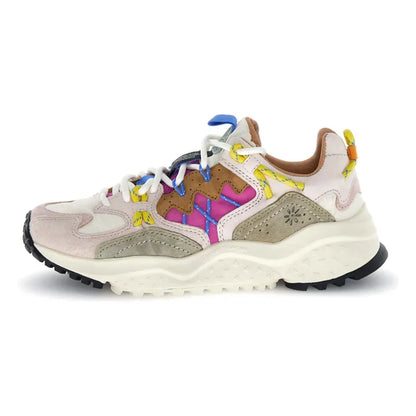 YAMABUSHI WOMAN SUEDE/NYLON R CIPRIA - STONE - FUCHSIA