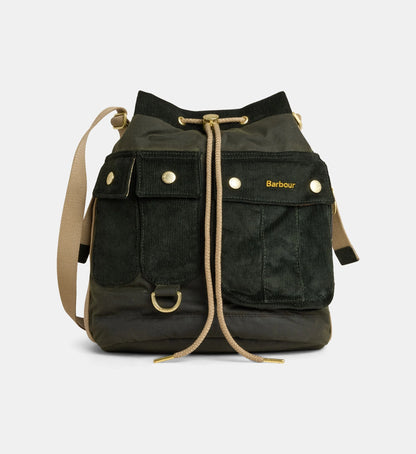 BARBOUR - Wax Mia Drawstring Tote Bag