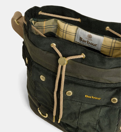 BARBOUR - Wax Mia Drawstring Tote Bag