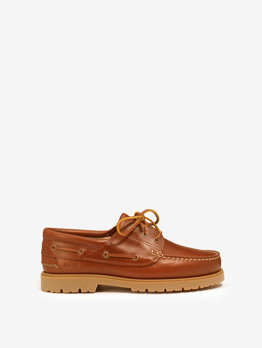 AIGLE - Le mocassin Tarmac cranté à lacets - Acajou