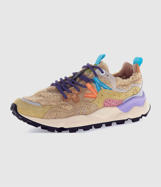 YAMANO 3 WOMAN SUEDE/TEDDY BEIGE - MULTI