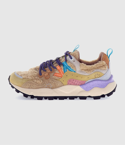 YAMANO 3 WOMAN SUEDE/TEDDY BEIGE - MULTI