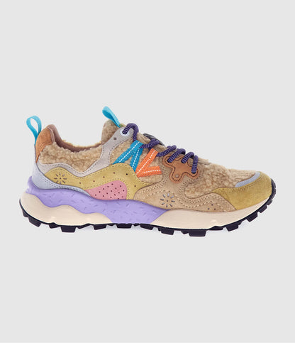 YAMANO 3 WOMAN SUEDE/TEDDY BEIGE - MULTI