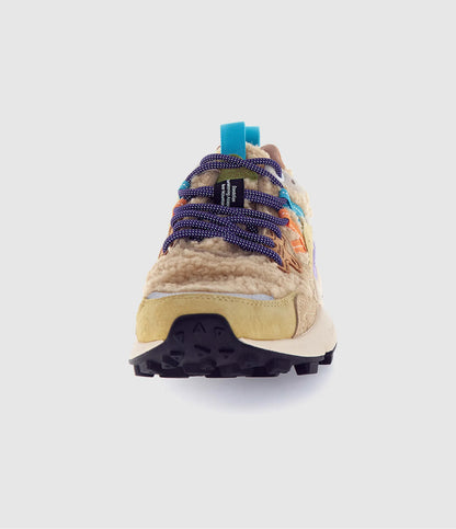 YAMANO 3 WOMAN SUEDE/TEDDY BEIGE - MULTI