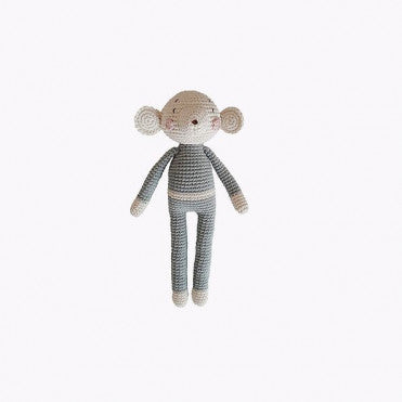 Maison Bonheur Patti Oslo - Doudou Baby Mouse blue - 25 cm