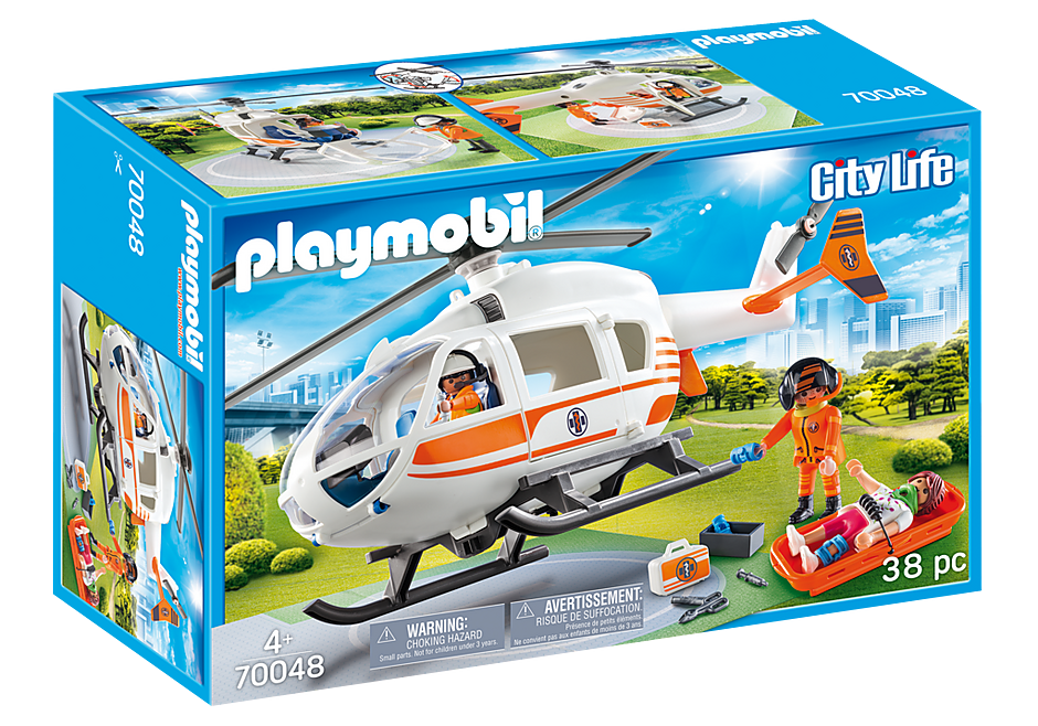 Playmobil - Hélicoptère de secours - 70048
