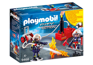 Playmobil - Pompiers avec matériel d'incendie 9468