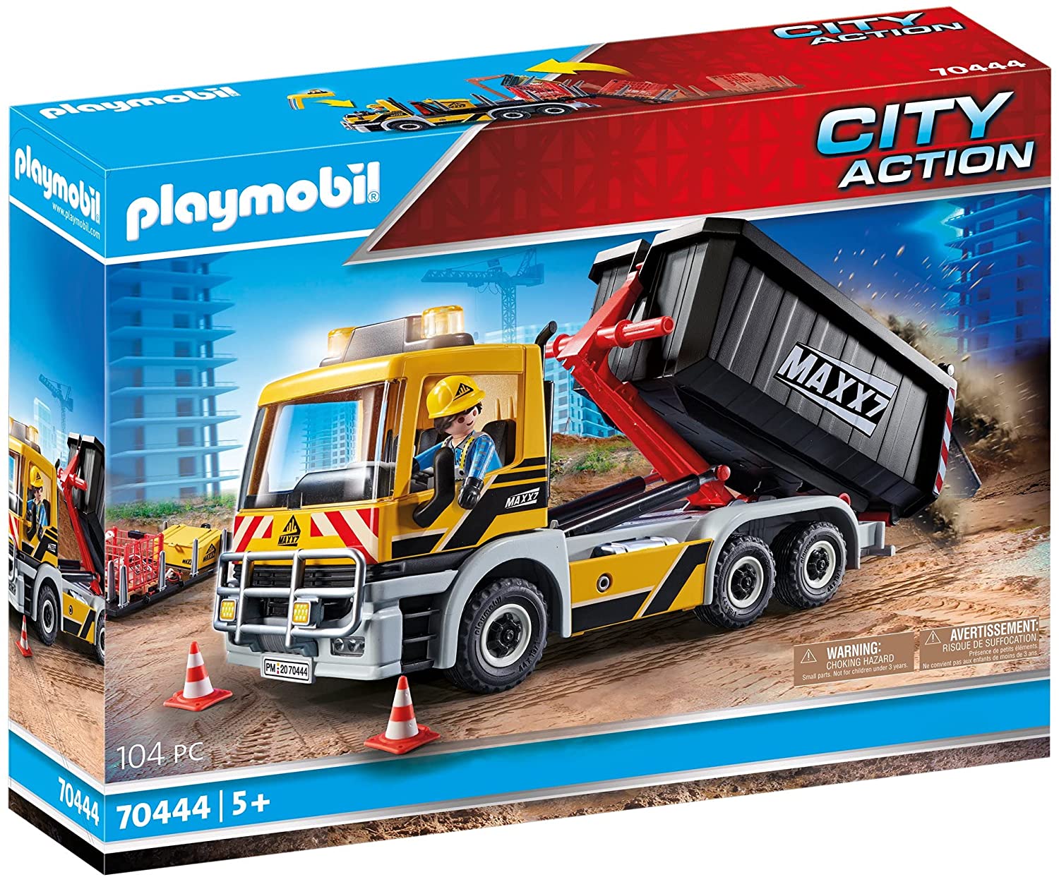 Maison Bonheur Playmobil - Camion avec benne et plateforme 70444