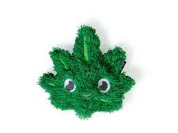 Maison Bonheur Pocket Pal Fuzzie Green Leaf - bitten